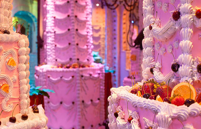 Artists Turned a Gallery Into a Giant Cake Maze