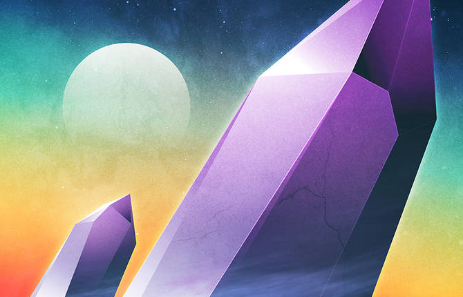 Colorful Geometrical Futuristic Illustrations