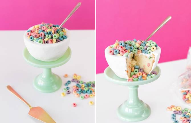 Creative Cake Looks Like a Cereal Bowl