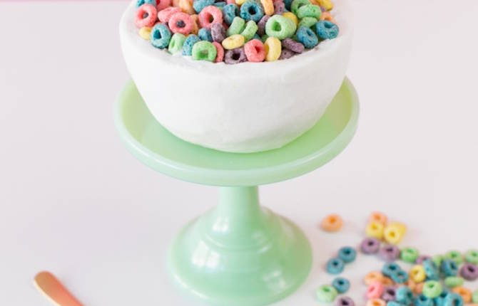 Creative Cake Looks Like a Cereal Bowl