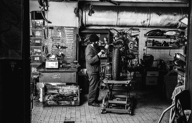 Inside a Motorcycle Custom Garage