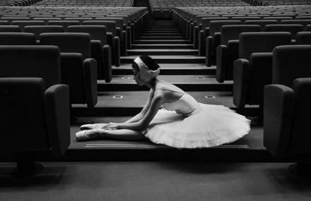 Ballet Dancers Portraits in the Backstage