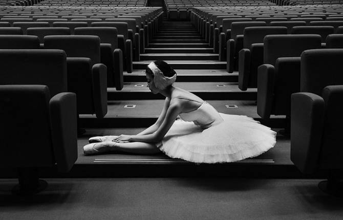 Ballet Dancers Portraits in the Backstage