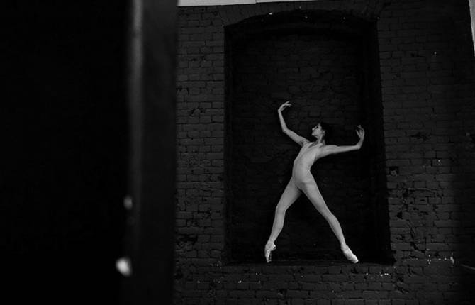 Ballet Dancers Portraits in the Backstage