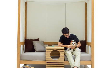 Modular Sofa Integrating a Pet Compartment