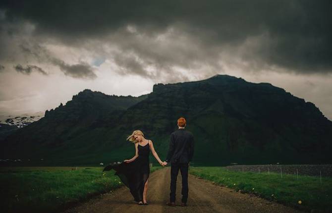 A Wedding in the Natural Landscapes of Iceland