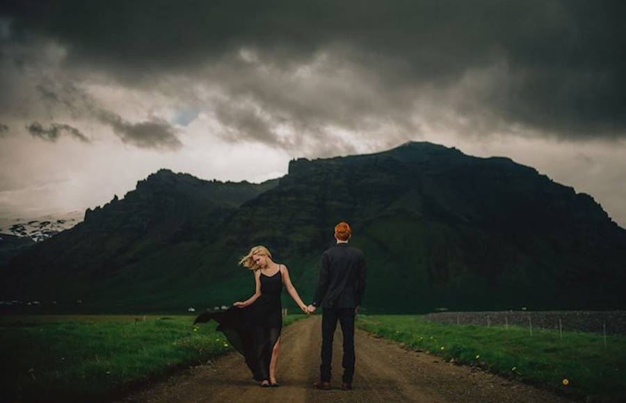 A Wedding in the Natural Landscapes of Iceland