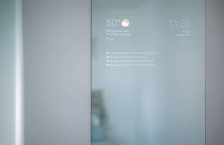 Google Now Mirror that Broadcasts the Weather