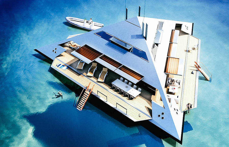 Futuristic Super Yacht That Looks Like a Spaceship