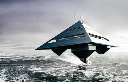 Futuristic Super Yacht That Looks Like a Spaceship