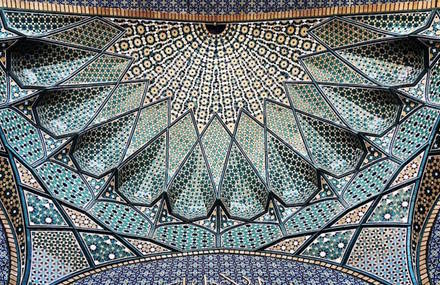 Under Iranian Mosques Ceilings
