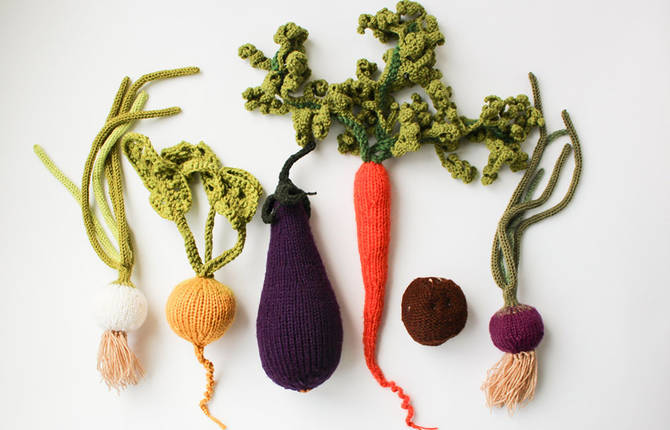 Knitted Fruits and Veggies