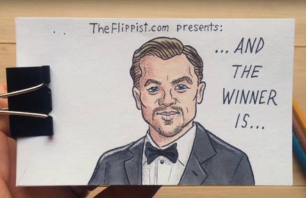 Leonardo DiCaprio’s Didn’t Win the Oscar Flip Book