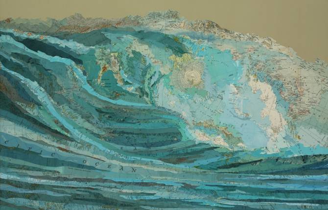 Striking Ocean Waves Created with Maps