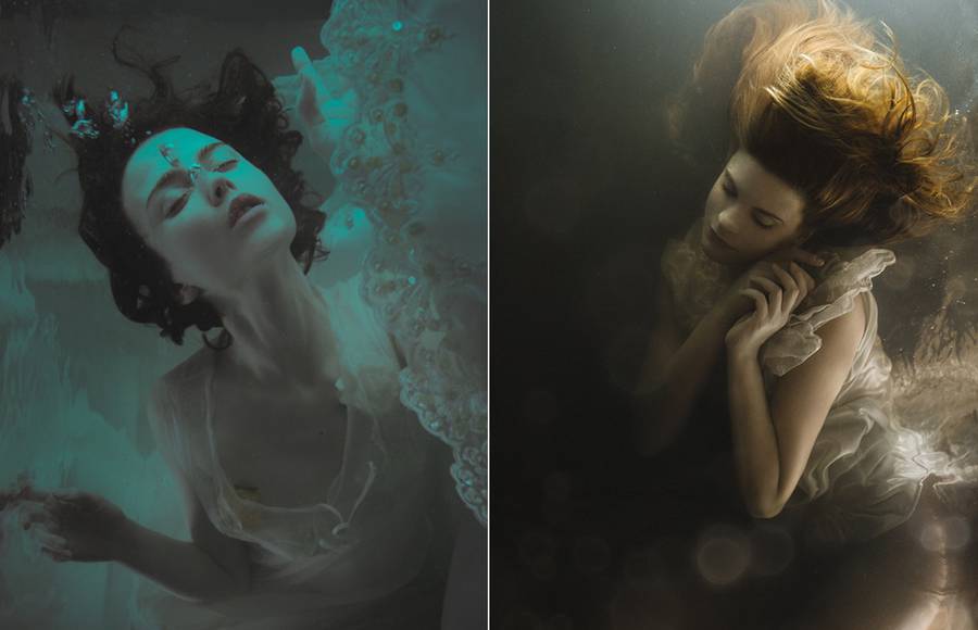 Dark Underwater Women Portraits