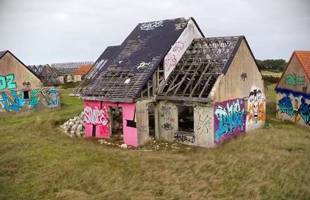 Street Artists Pimped the Walls of an Abandoned Village in Normandy