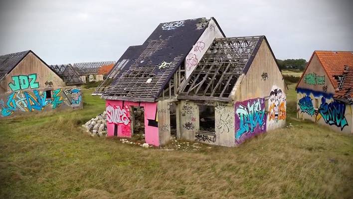 Street Artists Pimped the Walls of an Abandoned Village in Normandy