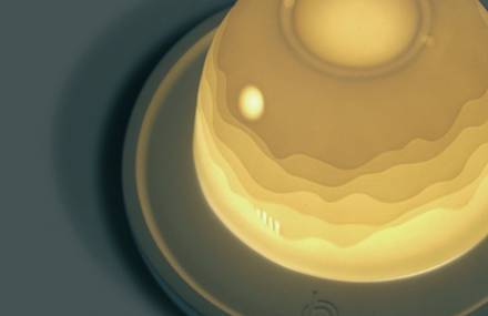 Lighting Cup Featuring Landscapes Illustrations