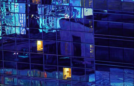 Delicate Paintings of Privacy Behind Windows