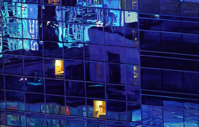 Delicate Paintings of Privacy Behind Windows