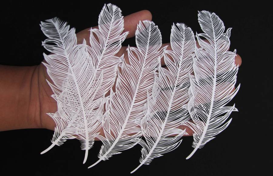 Stunning Paper Cut Art from One Sheet of Paper