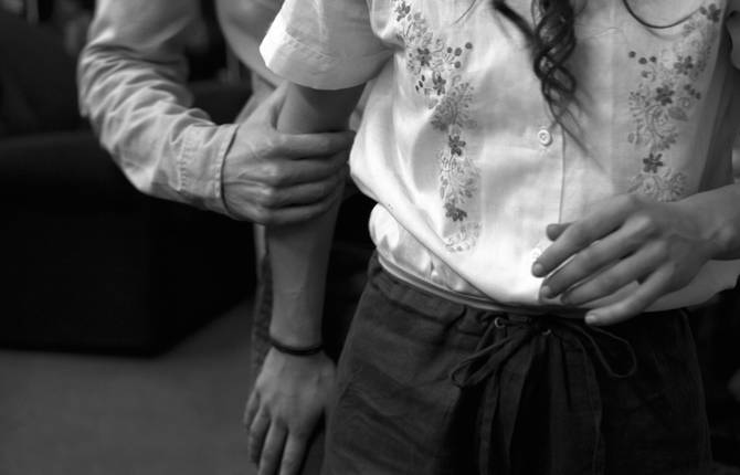 Black and White Intimate Backstage Portraits of Dancers