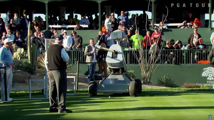 A Robot that makes a Hole in One
