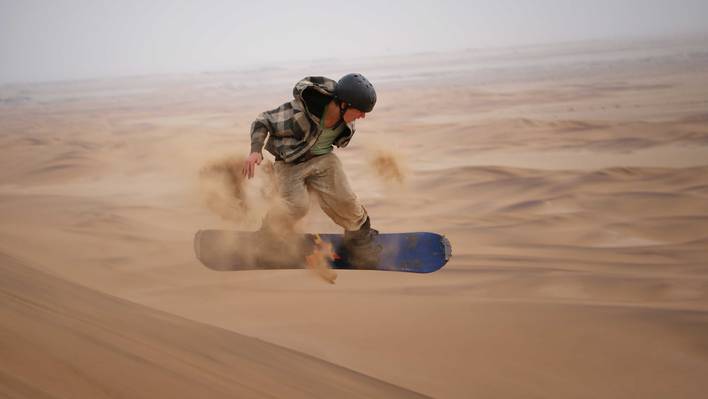 Sandboarding in Beautiful Peru