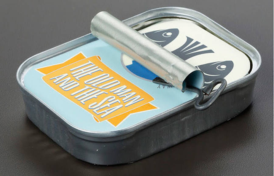 Tiny Book Packaged in a Sardines Tin