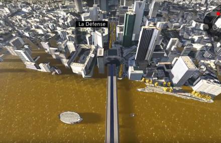 Rise in the Level of the Seine Simulation Video