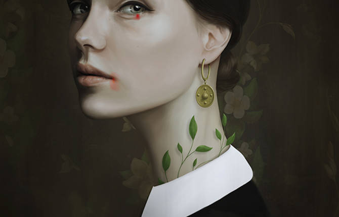 Beautiful Natural Women Digital Paintings