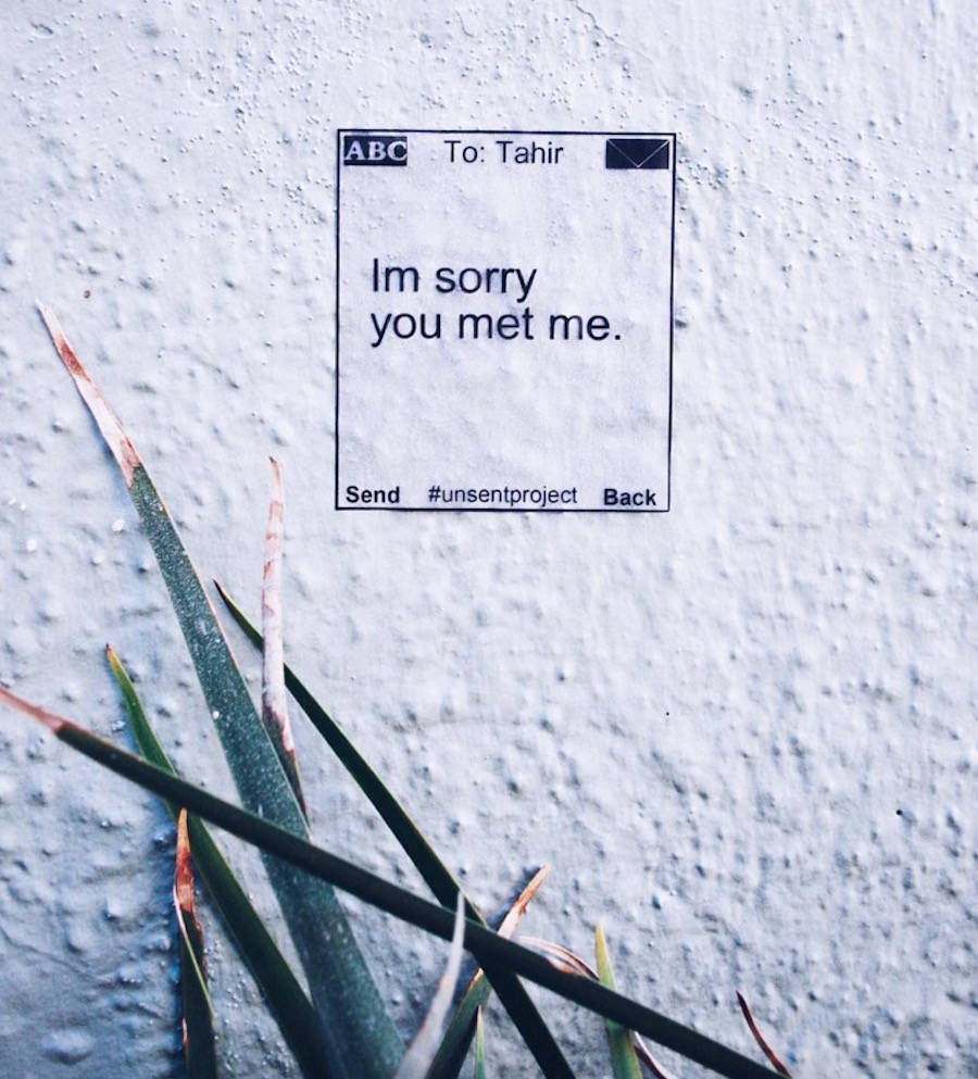 Unsent message to.