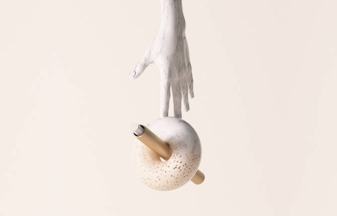 Visual Explorations of Surreal Industrial Objects Composition