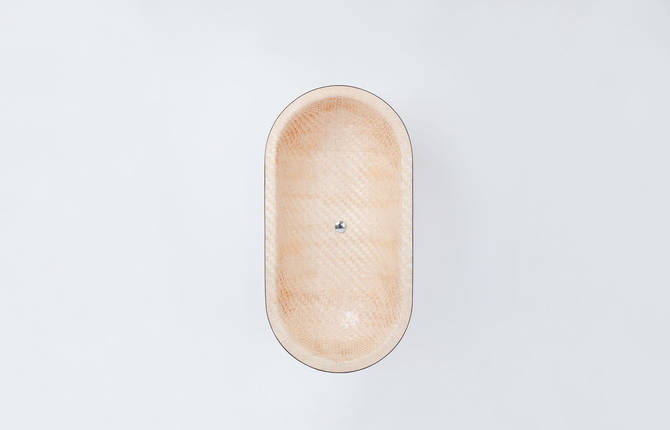 Beautiful Woven Wood Bathtub