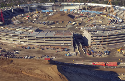 Aerial View of the Apple Campus in California