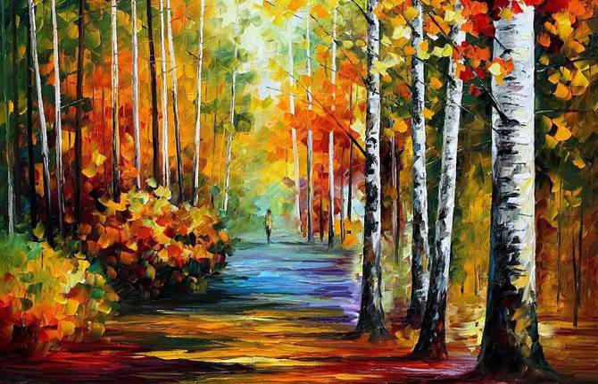 Autumnal and Colorful Oil Paintings