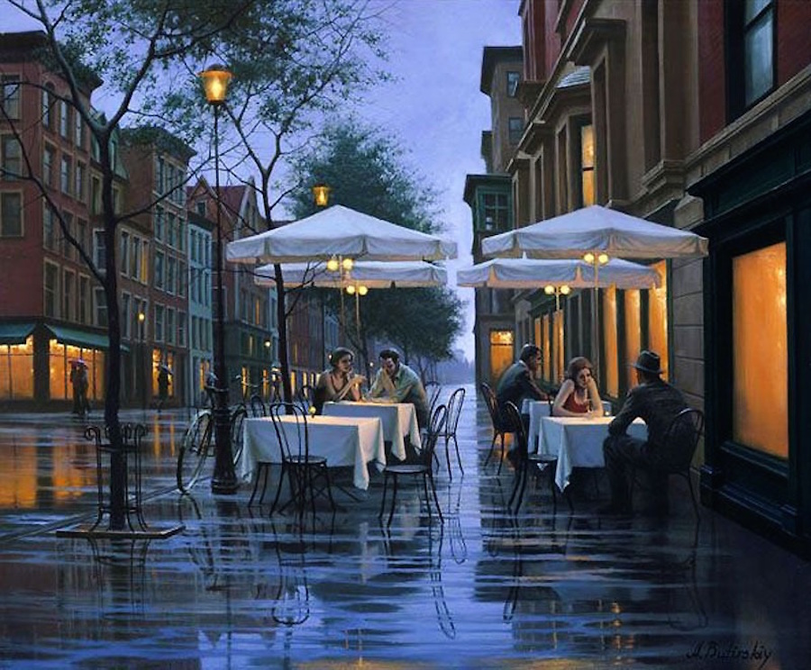 Beautiful Night Cityscapes Paintings22