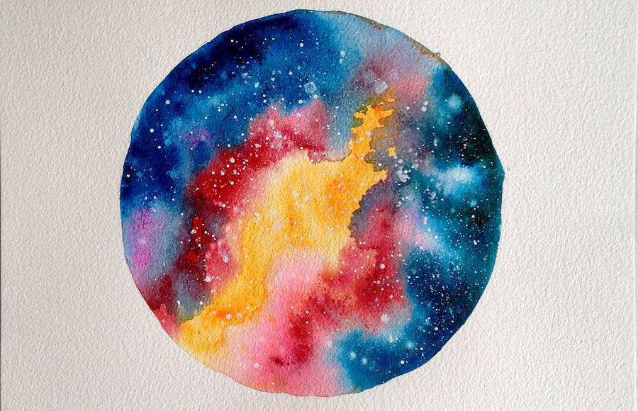 Circular Spatial Paintings by Sylvia Sosnovska