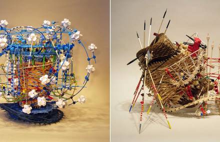 Colorful and Complex Sculptures Based on Weather Data