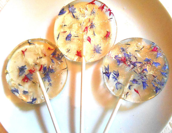 Funny Lollipops made with Real Flowers-4