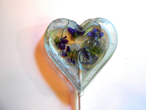 Funny Lollipops made with Real Flowers-5