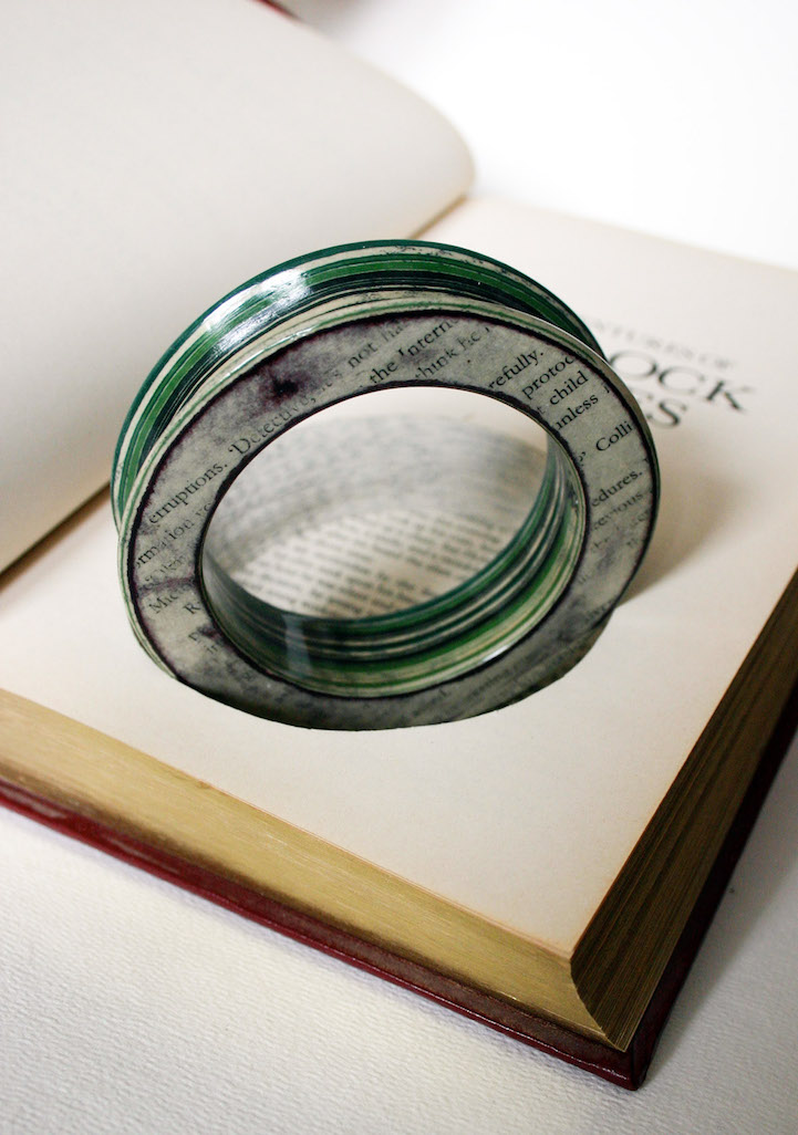 Jewelry Made With Recycled Old Books-13