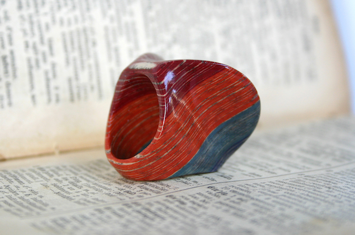 Jewelry Made With Recycled Old Books-4