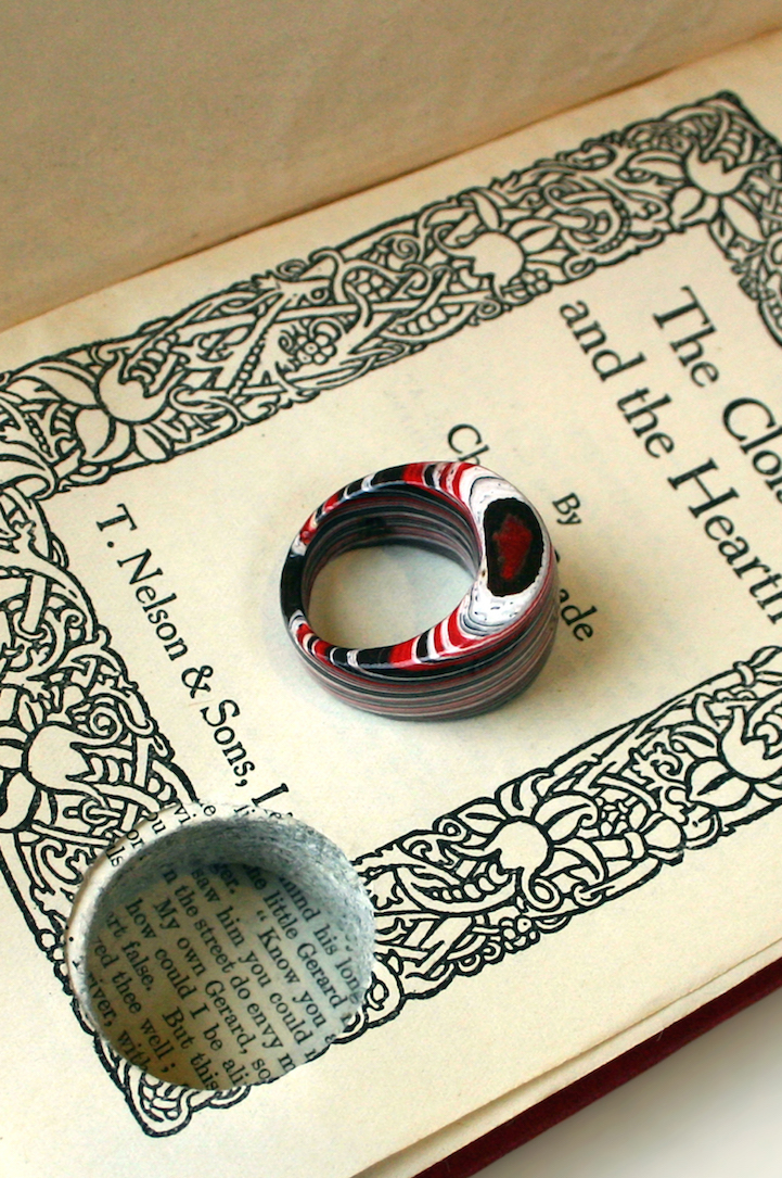 Jewelry Made With Recycled Old Books-6