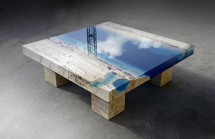 New Lagoon Coffee Table by Alexandre Chapelin