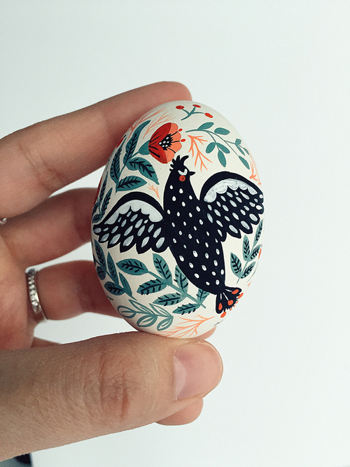 Original Birds Paintings on Easter Eggs-6