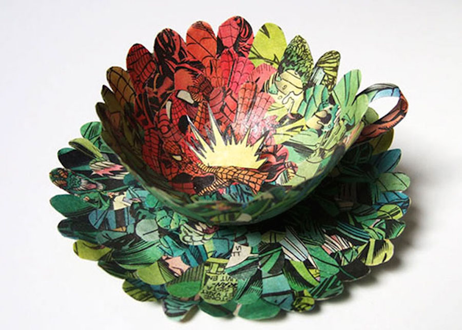 Paper Art Made with Recycled Old Books11