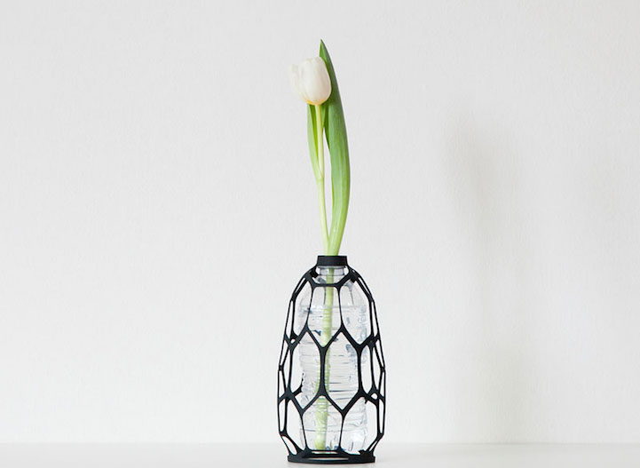 Sculptural 3D Printed Vases to Use Your Old Bottles-3