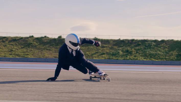 Skating a Race Circuit at 70mph in a Suit