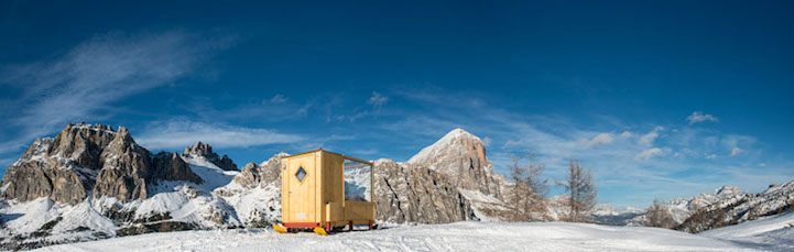 Small Wooden Cabin with View of the Dolomite Mountains 3